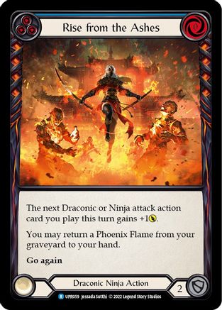 Rise from the Ashes (Blue) (UPR059) - Uprising Rainbow Foil