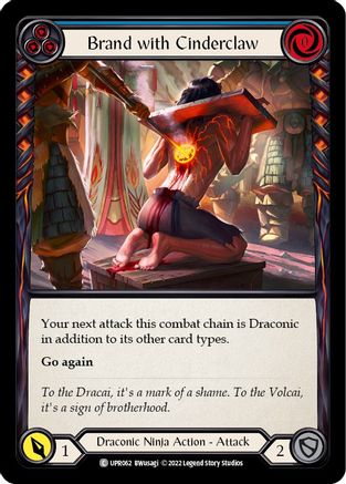 Brand with Cinderclaw (Blue) (UPR062) - Uprising Rainbow Foil