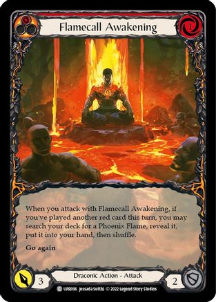 Flamecall Awakening (Extended Art) (UPR096) - Uprising Rainbow Foil