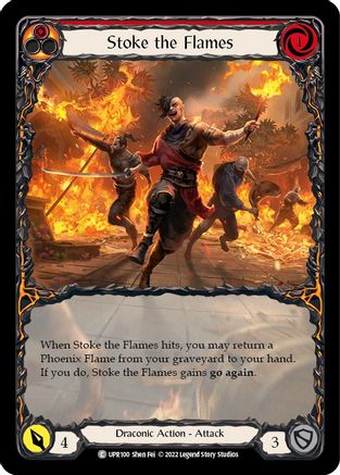 Stoke the Flames (Extended Art) (UPR100) - Uprising Rainbow Foil