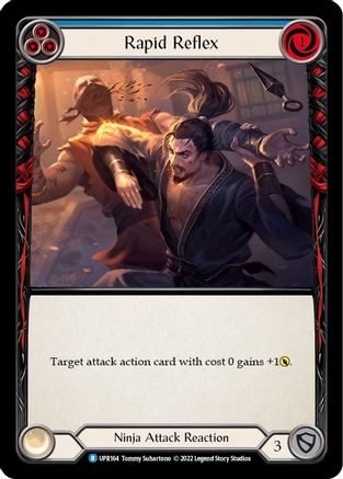 Rapid Reflex (Blue) (UPR164) - Uprising Rainbow Foil