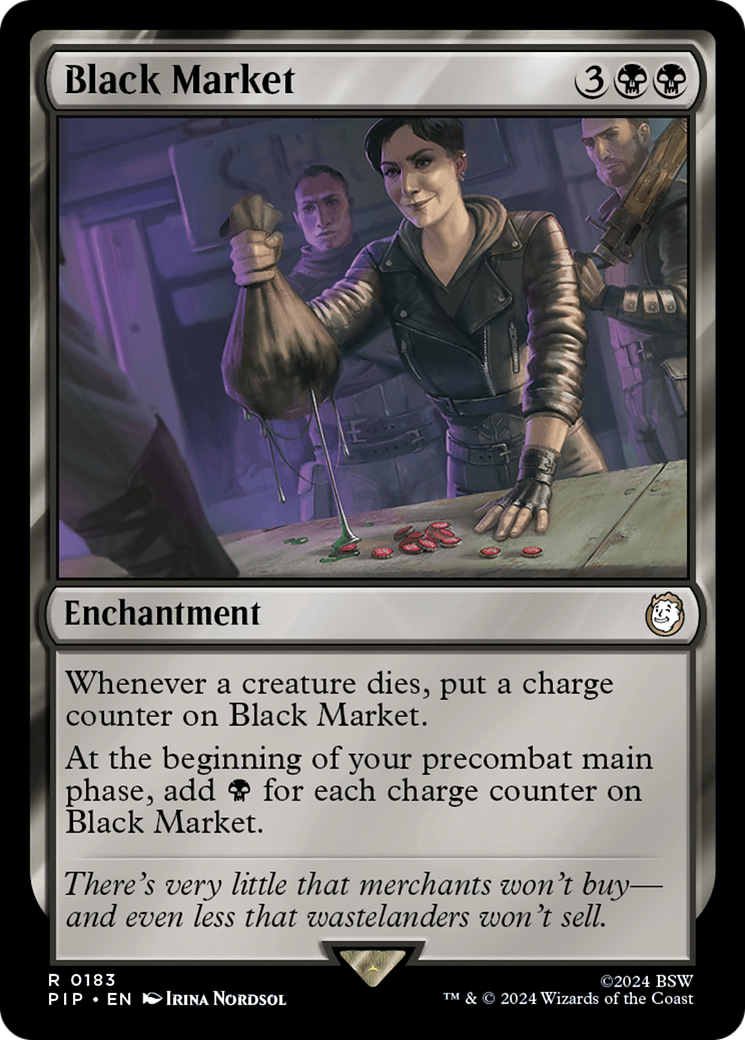Black Market (PIP-183) - Fallout - Premium MTG Single from Wizards of the Coast - Just $1.74! Shop now at Game Crave Tournament Store