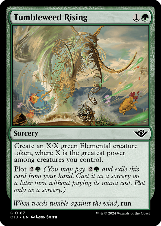 Tumbleweed Rising (OTJ-187) - Outlaws of Thunder Junction Foil - Premium MTG Single from Wizards of the Coast - Just $0.25! Shop now at Game Crave Tournament Store