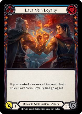 Lava Vein Loyalty (Blue) (FAI025) - Blitz Deck: Uprising - Fai