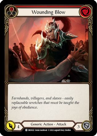 Wounding Blow (DRO022) - Blitz Deck: Uprising - Dromai