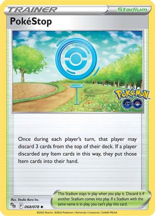 PokéStop 68/78 - Pokmon GO Reverse Holofoil