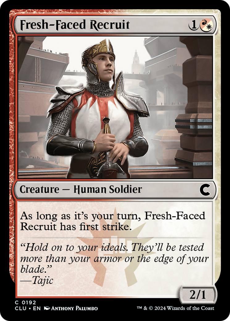 Fresh-Faced Recruit (CLU-192) - Ravnica: Clue Edition - Premium MTG Single from Wizards of the Coast - Just $0.26! Shop now at Game Crave Tournament Store