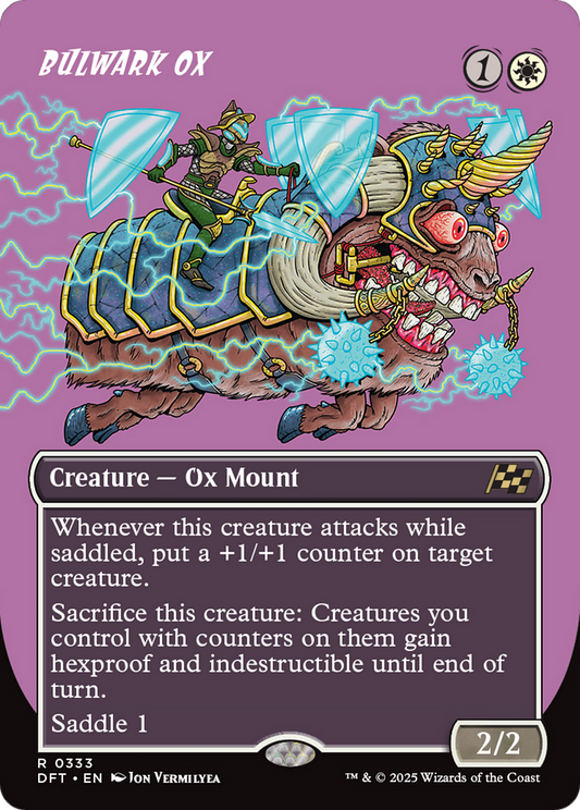 Bulwark Ox (Borderless) (DFT-333) - Aetherdrift Foil - Premium MTG Single from Wizards of the Coast - Just $0.08! Shop now at Game Crave Tournament Store