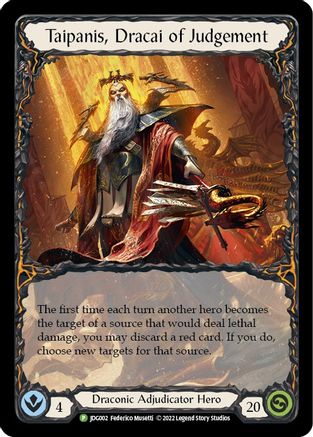 Taipanis, Dracai of Judgement - JDG002 (JDG002) - Flesh and Blood: Promo Cards Rainbow Foil