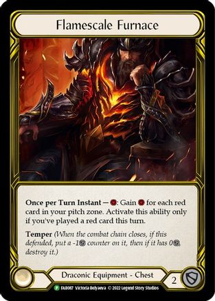 Flamescale Furnace (Golden) - FAB087 (FAB087) - Flesh and Blood: Promo Cards
