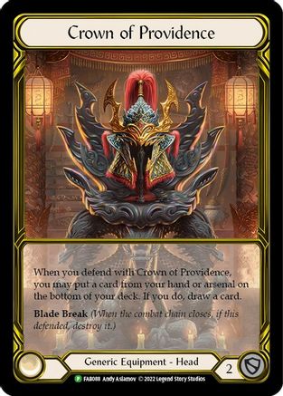 Crown of Providence (Golden) - FAB088 (FAB088) - Flesh and Blood: Promo Cards