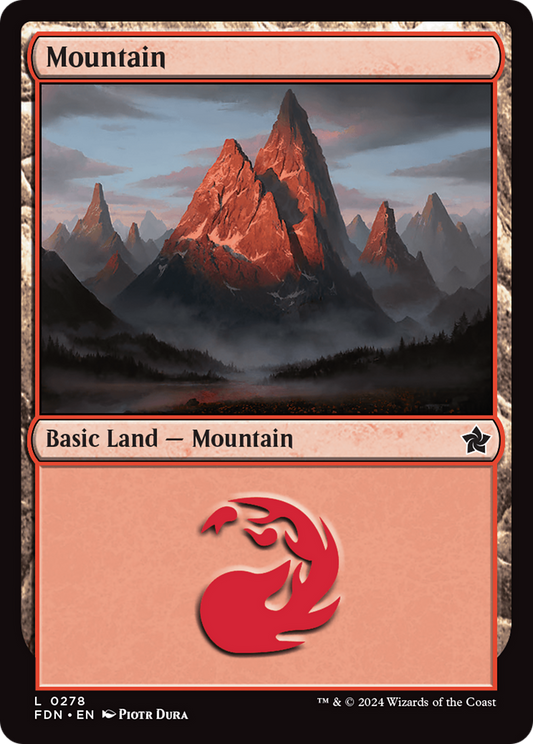 Mountain (FDN-278) - Foundations - Premium MTG Single from Wizards of the Coast - Just $0.25! Shop now at Game Crave Tournament Store