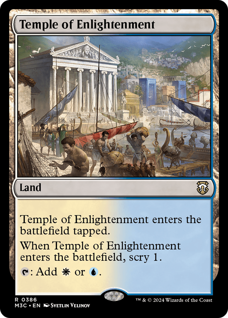 Temple of Enlightenment (M3C-386) - Modern Horizons 3 Commander - Premium MTG Single from Wizards of the Coast - Just $0.25! Shop now at Game Crave Tournament Store