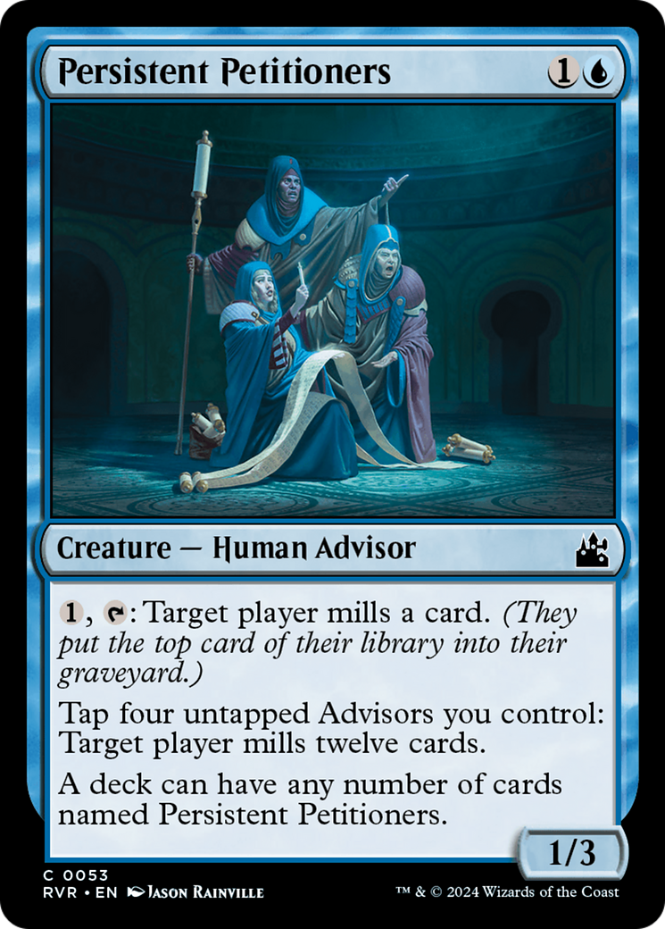 Persistent Petitioners (RVR-053) - Ravnica Remastered Foil - Premium MTG Single from Wizards of the Coast - Just $0.94! Shop now at Game Crave Tournament Store