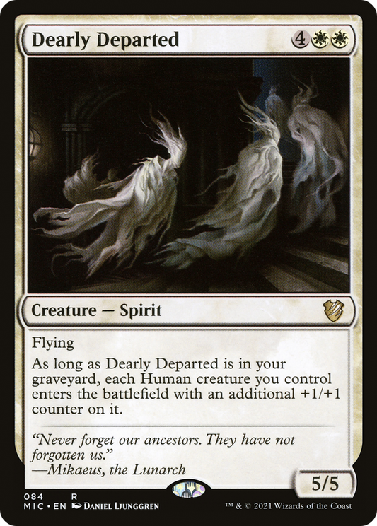 Dearly Departed (MIC-084) - Midnight Hunt Commander - Premium MTG Single from Wizards of the Coast - Just $0.08! Shop now at Game Crave Tournament Store