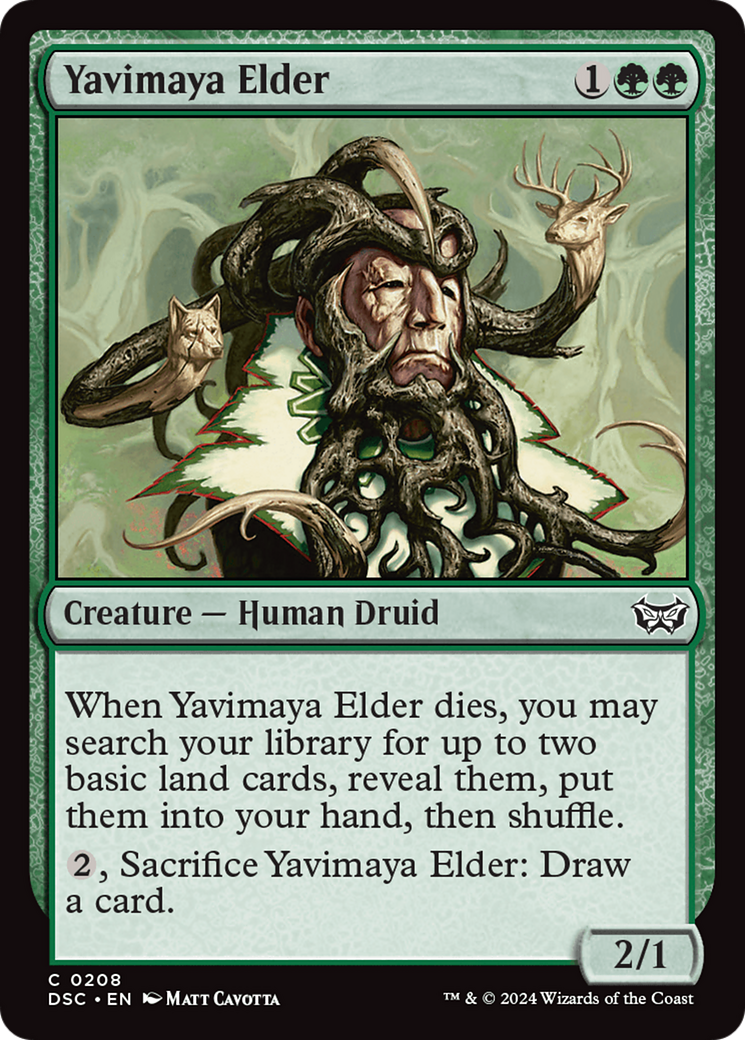Yavimaya Elder (DSC-208) - Duskmourn: House of Horror Commander - Premium MTG Single from Wizards of the Coast - Just $0.25! Shop now at Game Crave Tournament Store