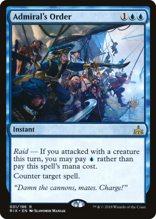 Admiral's Order (PRIX-31P) - Rivals of Ixalan Promos Foil