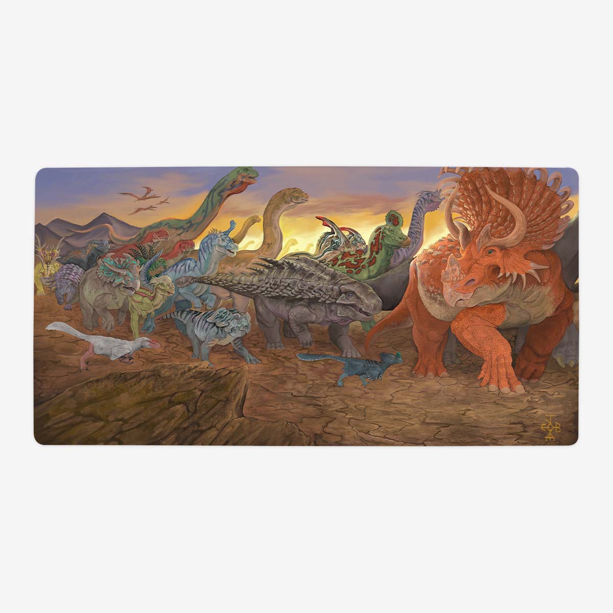 The Great Stampede Playmat - Premium Playmat from Inked Gaming - Just $34.99! Shop now at Game Crave Tournament Store