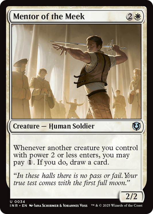 Mentor of the Meek (-034) - Innistrad Remastered Foil - Premium MTG Single from Wizards of the Coast - Just $0.26! Shop now at Game Crave Tournament Store
