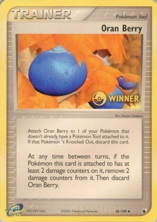 Oran Berry -  85/109 [Winner] 85 - League & Championship Cards