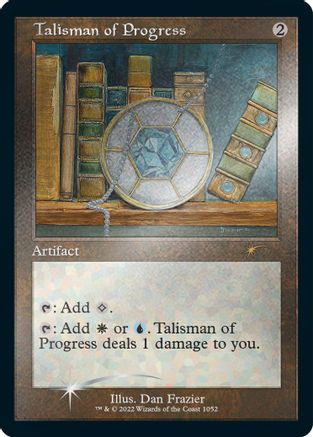 Talisman of Progress (Retro Frame) (Foil Etched) (SLD-1052) - Secret Lair Drop Series Foil - Premium MTG Single from Wizards of the Coast - Just $5.87! Shop now at Game Crave Tournament Store