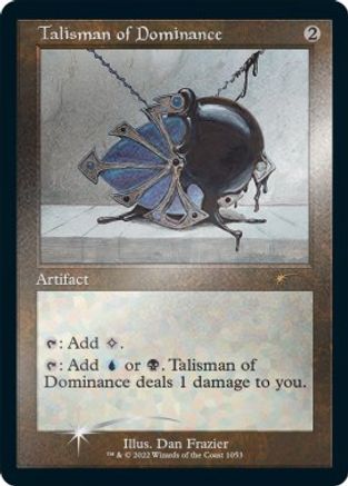 Talisman of Dominance (Retro Frame) (Foil Etched) (SLD-1053) - Secret Lair Drop Series Foil - Premium MTG Single from Wizards of the Coast - Just $10.49! Shop now at Game Crave Tournament Store