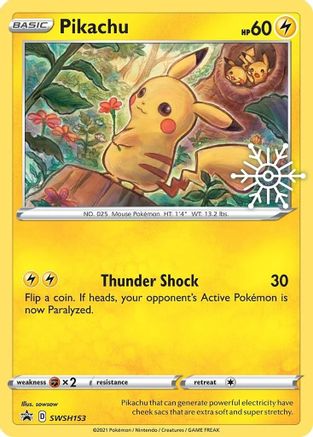 Pikachu SWSH153/307 - SWSH Black Star Promos Holofoil