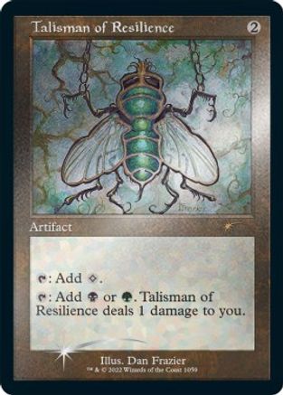 Talisman of Resilience (Retro Frame) (Foil Etched) (SLD-1059) - Secret Lair Drop Series Foil - Premium MTG Single from Wizards of the Coast - Just $3.01! Shop now at Game Crave Tournament Store