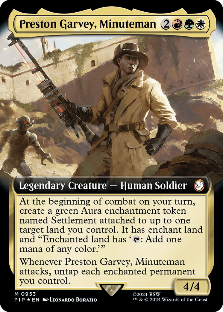 Preston Garvey, Minuteman (PIP-953) - Fallout: (Extended Art) - Premium MTG Single from Wizards of the Coast - Just $1.53! Shop now at Game Crave Tournament Store