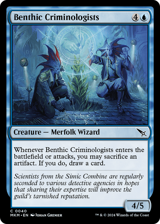 Benthic Criminologists (MKM-040) - Murders at Karlov Manor Foil - Premium MTG Single from Wizards of the Coast - Just $0.26! Shop now at Game Crave Tournament Store