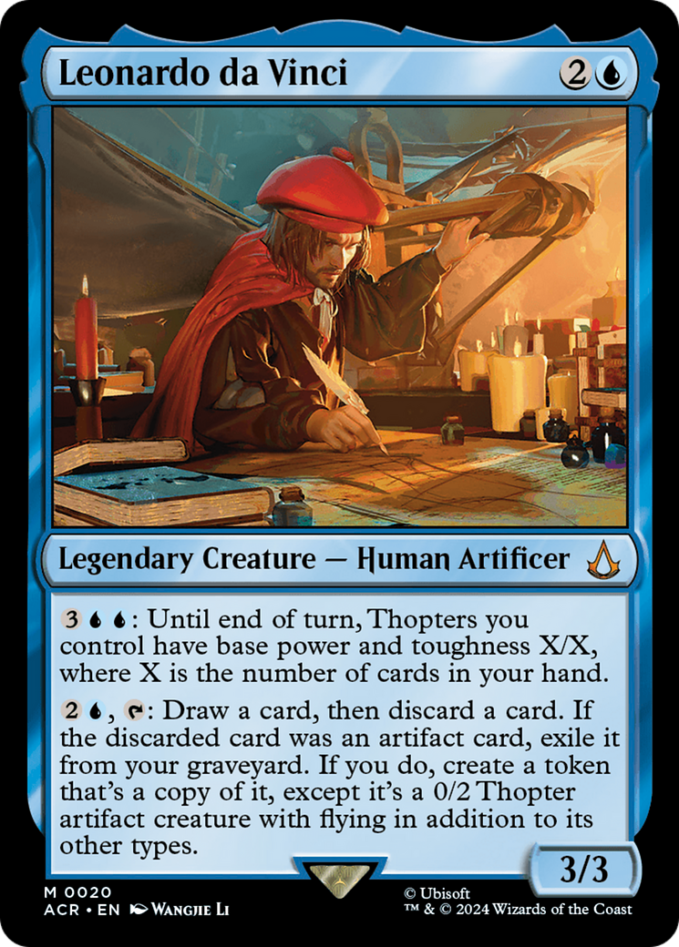 Leonardo da Vinci (ACR-020) - Assassin's Creed Foil - Premium MTG Single from Wizards of the Coast - Just $1.39! Shop now at Game Crave Tournament Store
