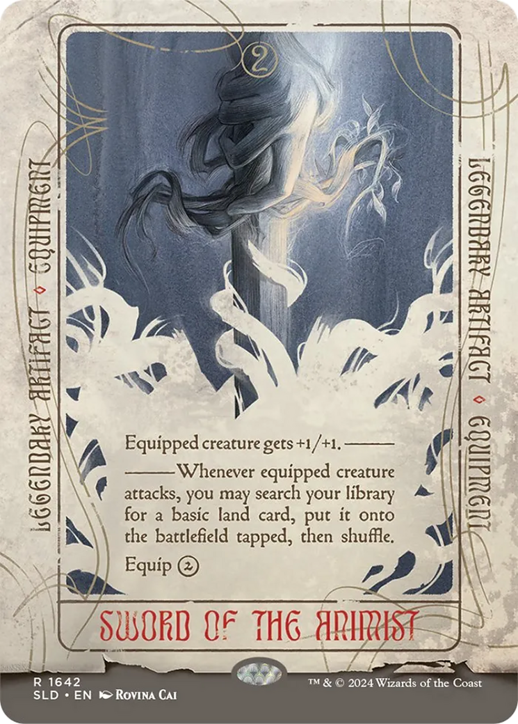 Sword of the Animist (SLD-1642) - Secret Lair Drop (Borderless) - Premium MTG Single from Wizards of the Coast - Just $20.27! Shop now at Game Crave Tournament Store