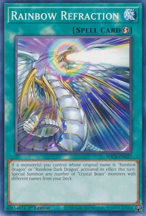 Rainbow Refraction (SDCB-EN027) - Structure Deck: Legend of the Crystal Beasts 1st Edition - Premium Yugioh Single from Konami - Just $0.25! Shop now at Game Crave Tournament Store
