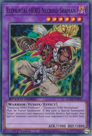 Elemental HERO Necroid Shaman (SGX2-ENE11) - Speed Duel GX: Midterm Paradox 1st Edition - Premium Yugioh Single from Konami - Just $0.25! Shop now at Game Crave Tournament Store