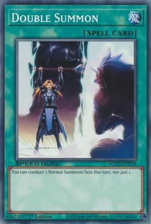 Double Summon (SGX2-END18) - Speed Duel GX: Midterm Paradox 1st Edition - Premium Yugioh Single from Konami - Just $0.25! Shop now at Game Crave Tournament Store