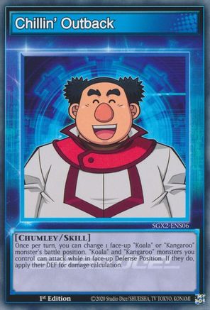 Chillin' Outback (SGX2-ENS06) - Speed Duel GX: Midterm Paradox 1st Edition - Premium Yugioh Single from Konami - Just $0.25! Shop now at Game Crave Tournament Store