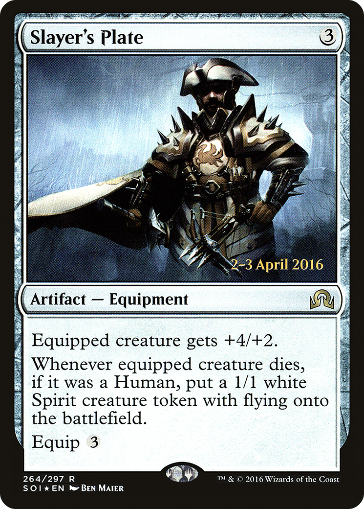 Slayer's Plate (PSOI-264S) - Shadows over Innistrad Promos Foil