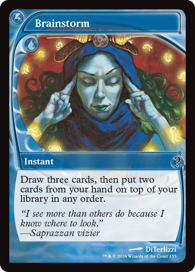 Brainstorm (MB2-155) - Mystery Booster 2 Foil - Premium MTG Single from Wizards of the Coast - Just $163.78! Shop now at Game Crave Tournament Store