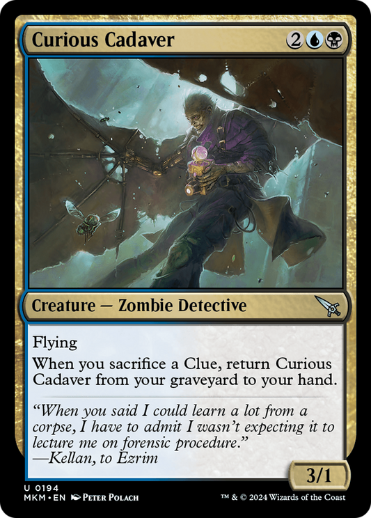 Curious Cadaver (MKM-194) - Murders at Karlov Manor - Premium MTG Single from Wizards of the Coast - Just $0.25! Shop now at Game Crave Tournament Store