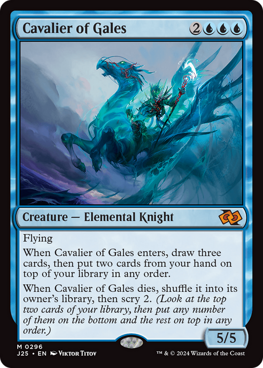 Cavalier of Gales (J25-296) - Foundations Jumpstart - Premium MTG Single from Wizards of the Coast - Just $0.31! Shop now at Game Crave Tournament Store