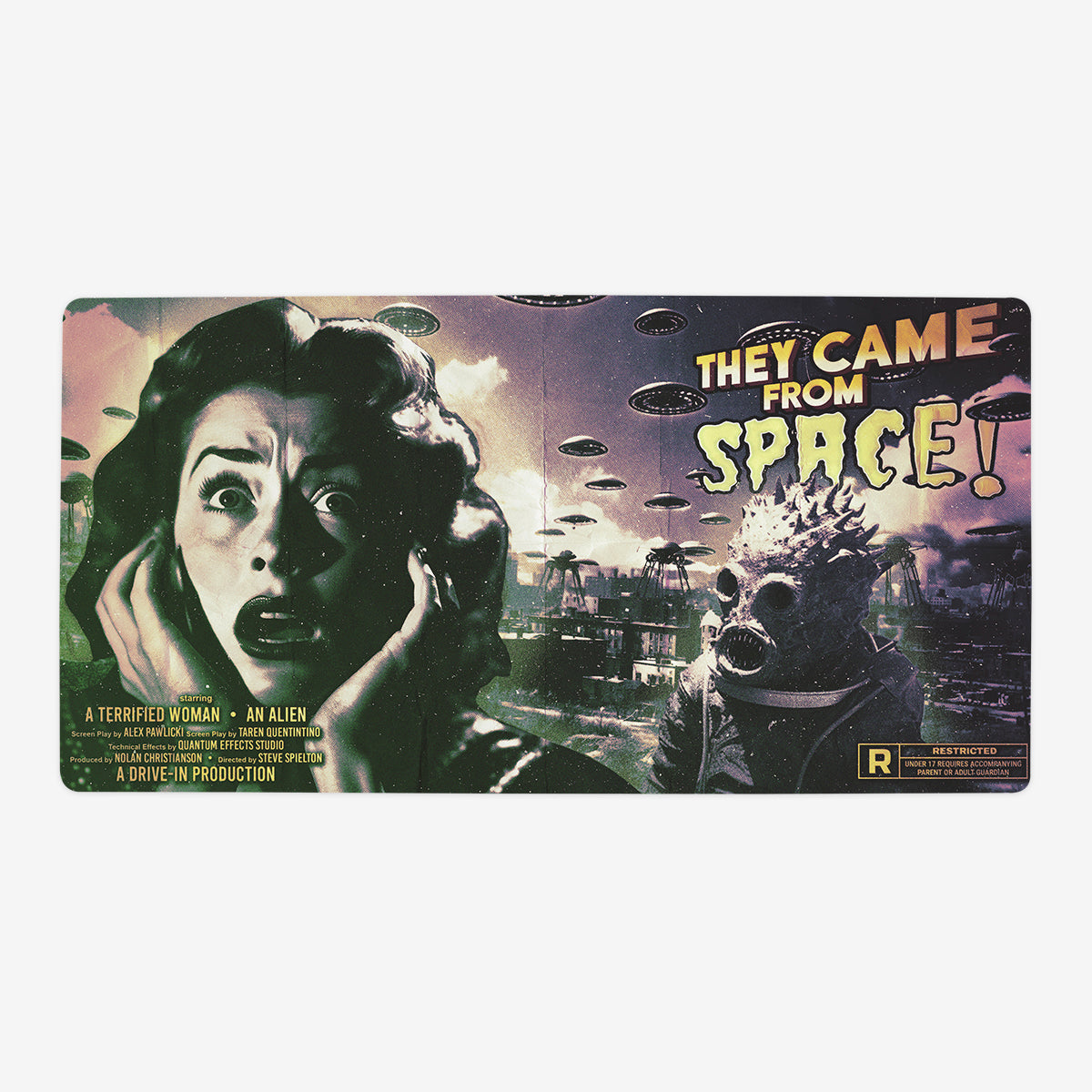 They Came From Space Oversized Playmat - Premium Playmat from Inked Gaming - Just $39.99! Shop now at Game Crave Tournament Store