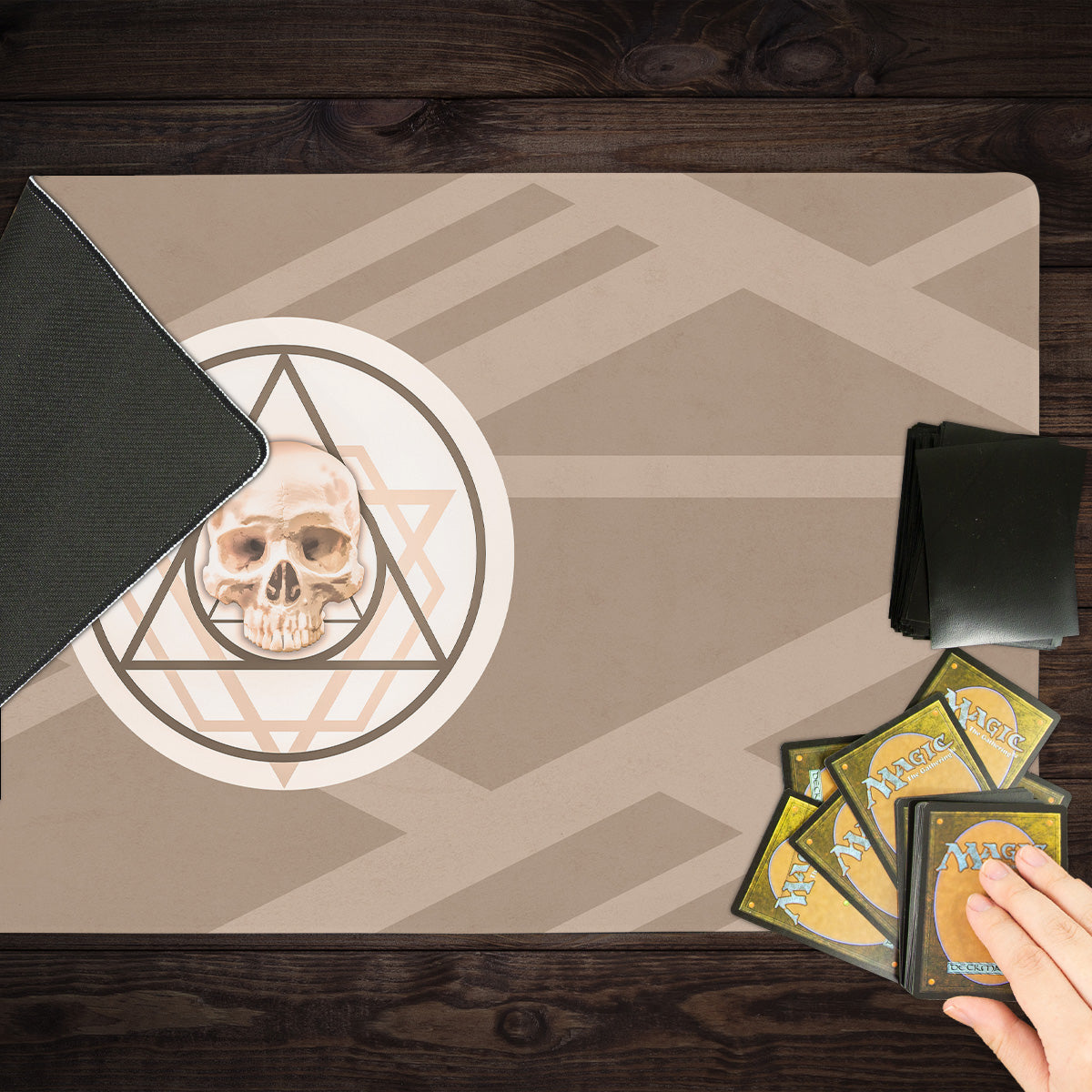 Tri-Skull Playmat - Premium Playmat from Inked Gaming - Just $34.99! Shop now at Game Crave Tournament Store