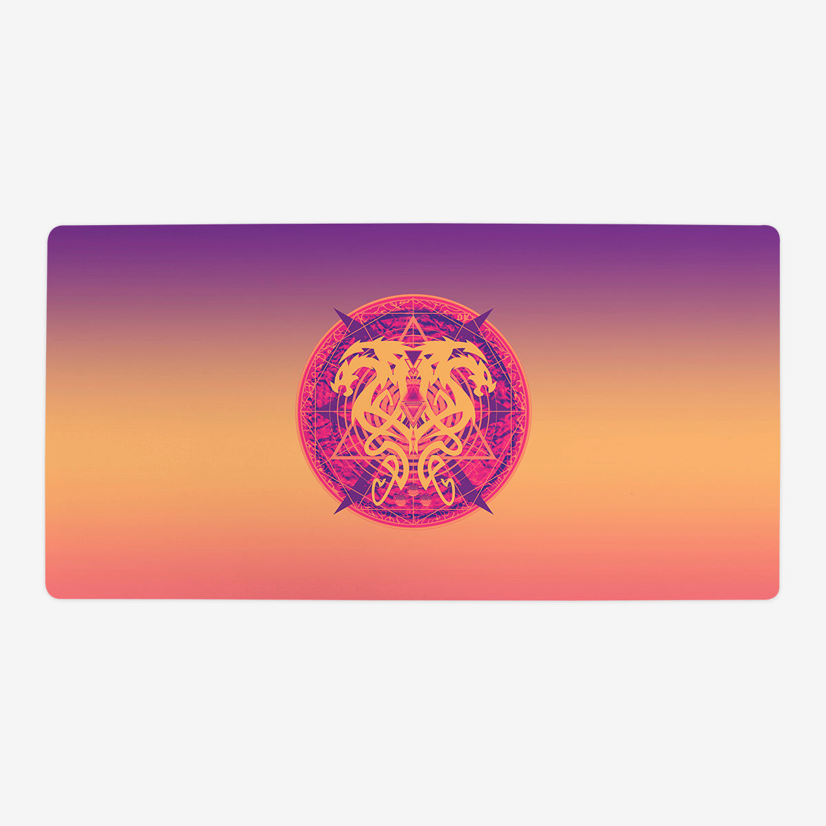 Twin Dragons Tattoo Playmat - Premium Playmat from Inked Gaming - Just $34.99! Shop now at Game Crave Tournament Store