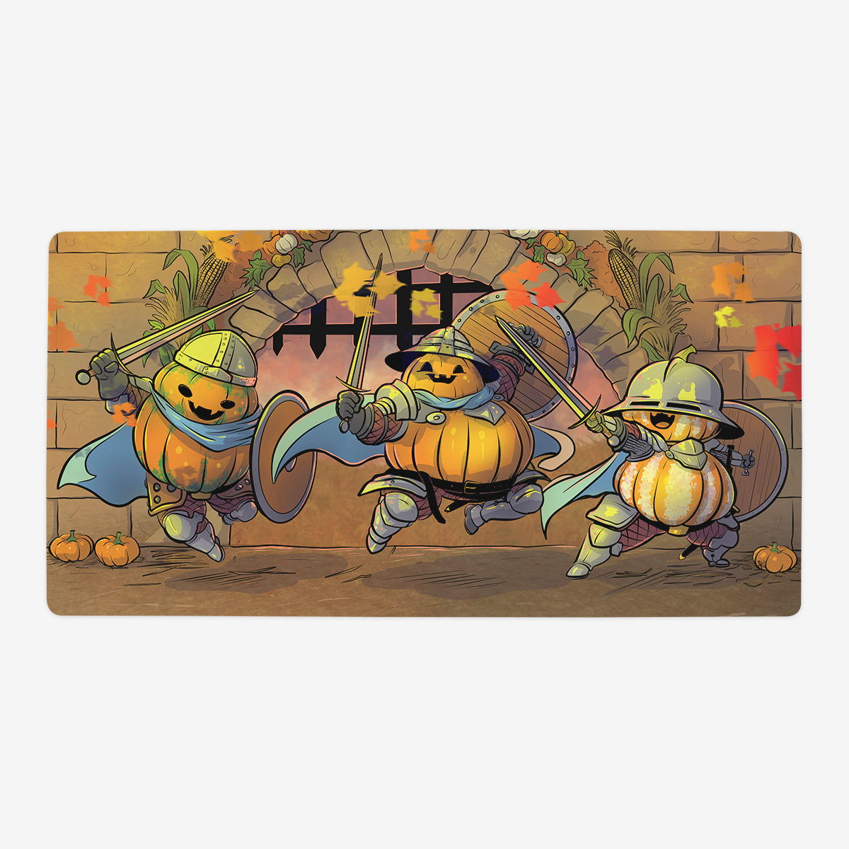 The Pumpkin King’s Royal Gourd Playmat - Premium Playmat from Inked Gaming - Just $34.99! Shop now at Game Crave Tournament Store
