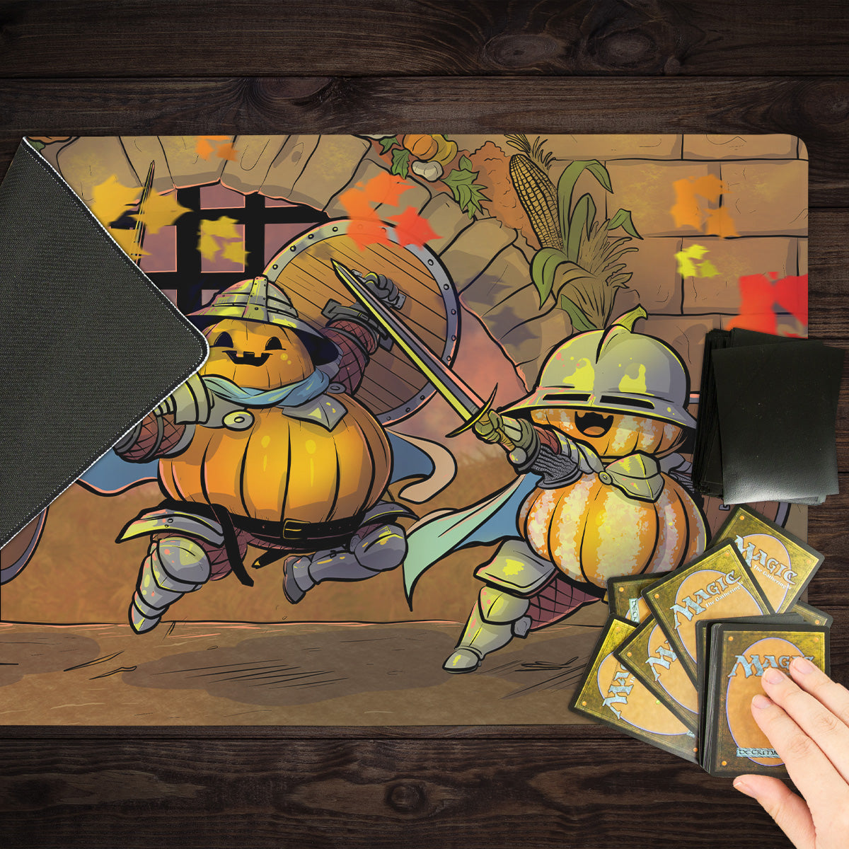 The Pumpkin King’s Royal Gourd Playmat - Premium Playmat from Inked Gaming - Just $34.99! Shop now at Game Crave Tournament Store