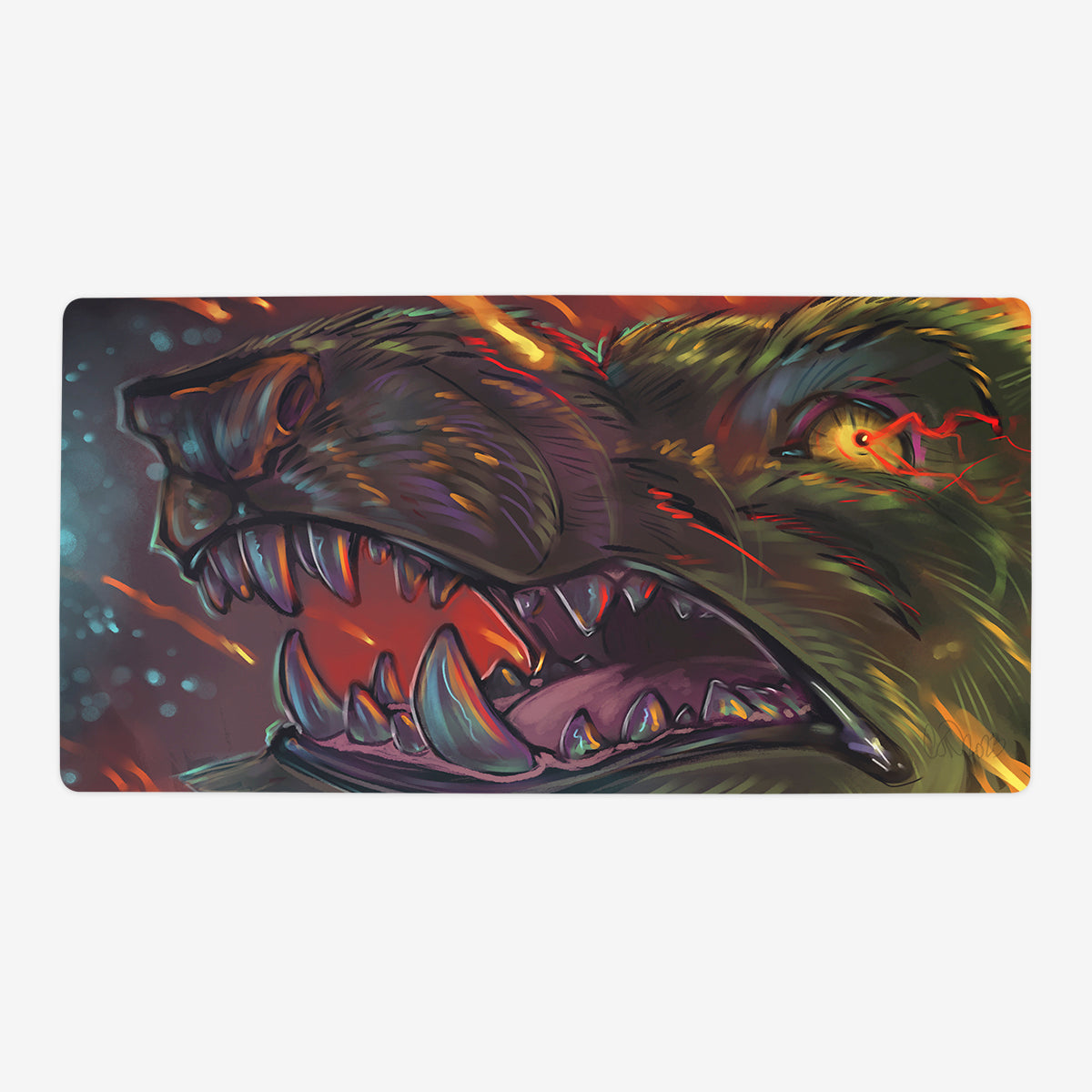 World On Fire Playmat - Premium Playmat from Inked Gaming - Just $34.99! Shop now at Game Crave Tournament Store
