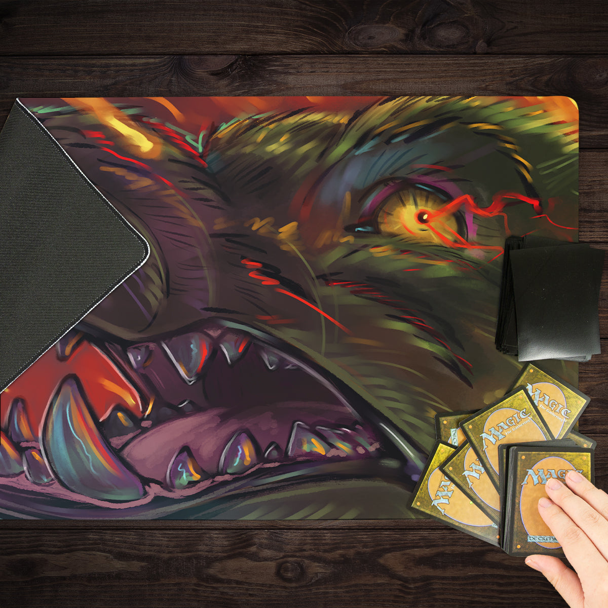 World On Fire Playmat - Premium Playmat from Inked Gaming - Just $34.99! Shop now at Game Crave Tournament Store