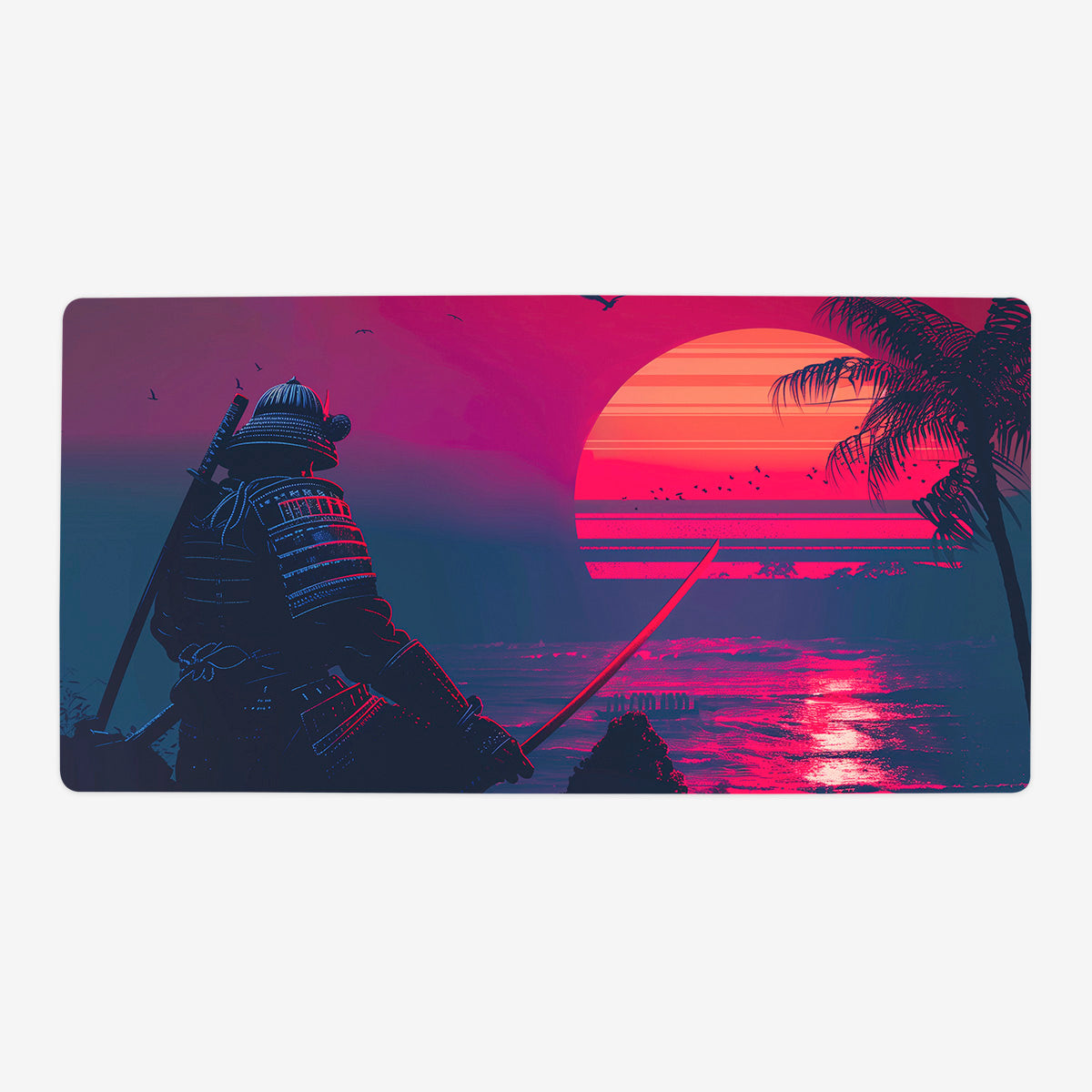 Sunset Samurai Playmat - Premium Playmat from Inked Gaming - Just $34.99! Shop now at Game Crave Tournament Store