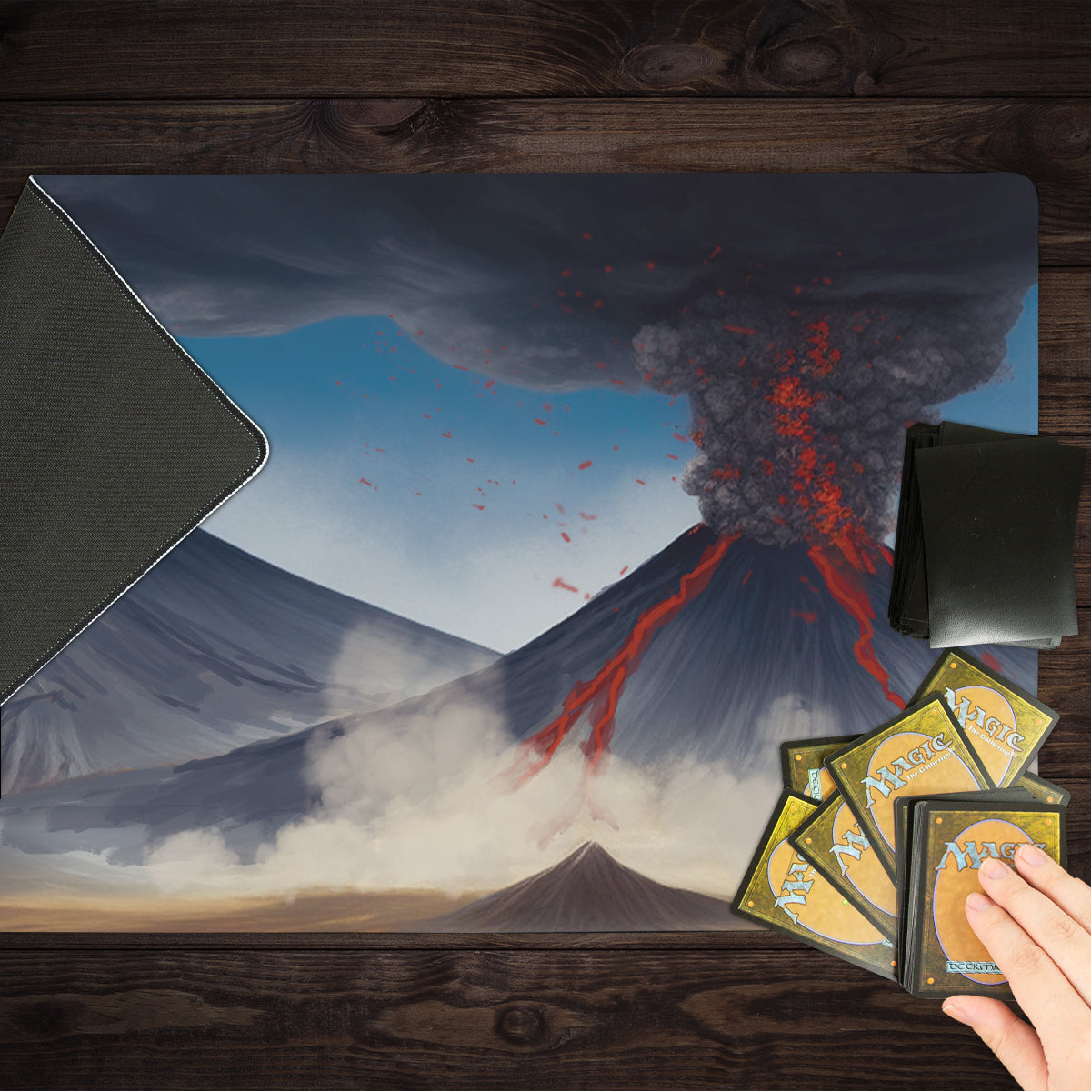 Super Volcano Playmat - Premium Playmat from Inked Gaming - Just $34.99! Shop now at Game Crave Tournament Store