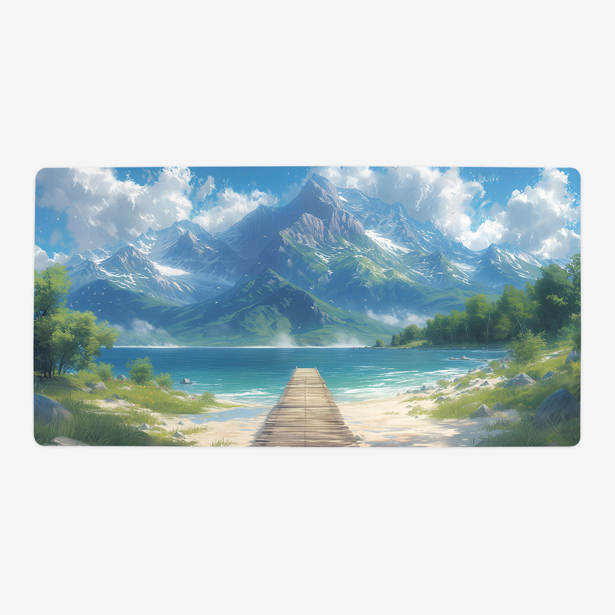 Tranquil Mountain Lake Playmat - Premium Playmat from Inked Gaming - Just $34.99! Shop now at Game Crave Tournament Store